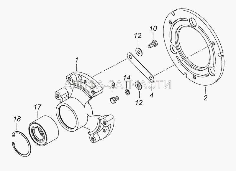 740.30-1317520 Ступица вентилятора с фрикционным диском  